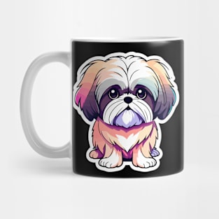 Shih Tzu Dog Illustration Mug